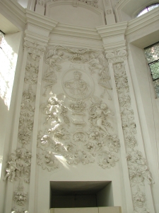 Stuckarbeit in der Kapelle